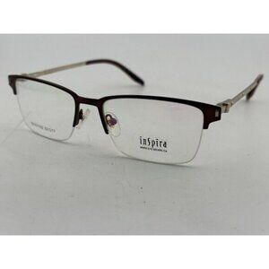 INSPIRA EYEWEAR - T8101102 C3 52-17-138 Silver & Black Metal Eyeglass Frames